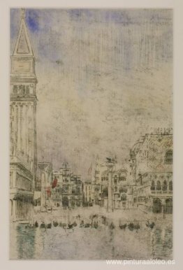 La Piazzetta y el Antiguo Campanile, Venecia La Piazzetta y el Antiguo Campanile, Venecia
