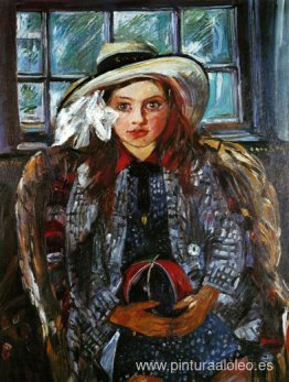 Guillermina con una pelota Guillermina con una pelota