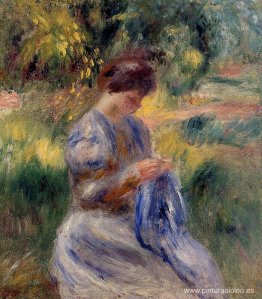 La bordadora (Mujer bordando en un jardín) La bordadora (Mujer bordando en un jardín)