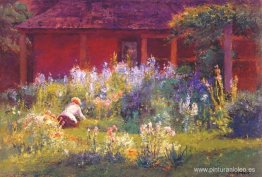 Selma en el jardín Selma en el jardín