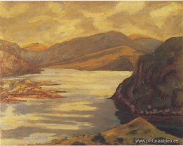 Escena del lago en la finca del duque de Sutherland Escena del lago en la finca del duque de Sutherland