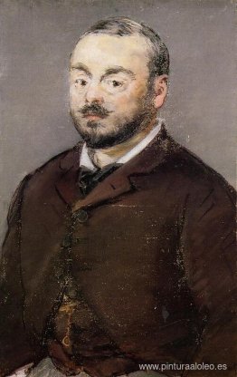 Retrato del compositor Emmanual Chabrier Retrato del compositor Emmanual Chabrier