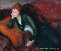 Mujer joven en verde Mujer joven en verde