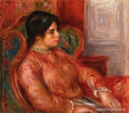 Mujer con silla verde Mujer con silla verde