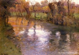 Un huerto a orillas de un río Un huerto a orillas de un río