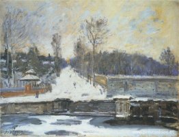 El abrevadero de Marly le Roi en invierno El abrevadero de Marly le Roi en invierno
