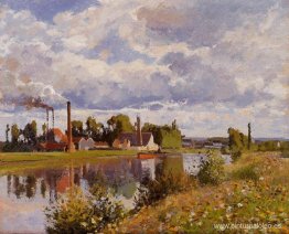 El río Oise cerca de Pontoise El río Oise cerca de Pontoise