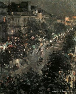 París de noche. Bulevar de los Italianos París de noche. Bulevar de los Italianos