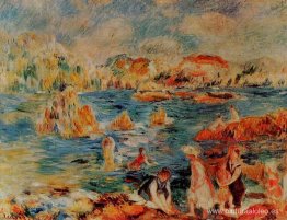 La playa de Guernesey La playa de Guernesey