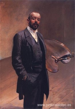 Autorretrato con paleta Autorretrato con paleta