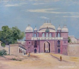 Puerta del Palacio del Rajá, Benarés, India Puerta del Palacio del Rajá, Benarés, India