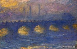 Puente de Waterloo, tiempo nublado Puente de Waterloo, tiempo nublado