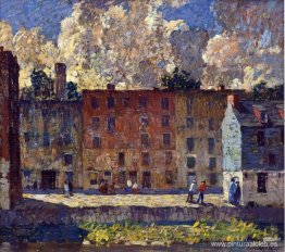 Una hilera de viviendas Una hilera de viviendas