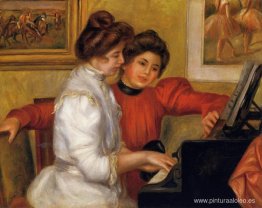 Chicas jóvenes al piano Chicas jóvenes al piano