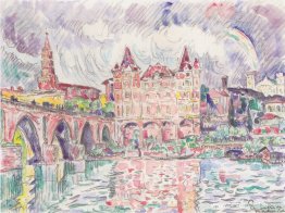 La mirada a Montauban bajo la lluvia La mirada a Montauban bajo la lluvia