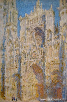 Catedral De Rouen, Fachada Oeste, Luz Del Sol Catedral De Rouen, Fachada Oeste, Luz Del Sol