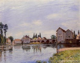 El Loing fluyendo bajo el puente Moret El Loing fluyendo bajo el puente Moret