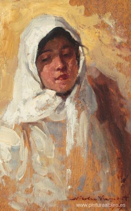 Mujer campesina con pañuelo blanco Mujer campesina con pañuelo blanco