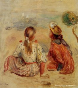 Chicas jóvenes en la playa Chicas jóvenes en la playa