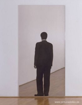 Hombre de pie (pintura en espejo) Hombre de pie (pintura en espejo)