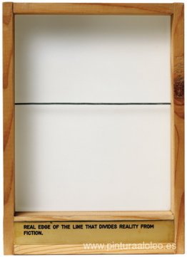 Borde real de la línea que divide la realidad de la ficción Borde real de la línea que divide la realidad de la ficción