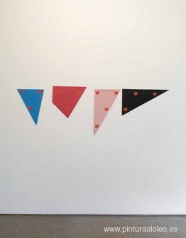 Impresiones de un pincel nº 50 repetidas a intervalos regulares Impresiones de un pincel nº 50 repetidas a intervalos regulares