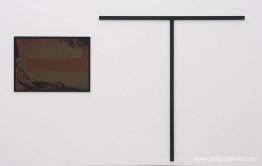 sin título (objeto en forma de T con gouache) sin título (objeto en forma de T con gouache)