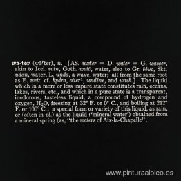 Titulado (El arte como idea como idea) (Agua) Titulado (El arte como idea como idea) (Agua)