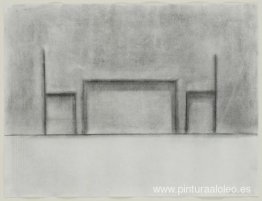 Mesa y dos sillas. Mesa y dos sillas.