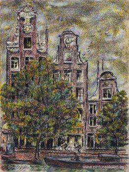 Vista desde la ventana del hotel, Prinsenstraat Amsterdam, Holan Vista desde la ventana del hotel, Prinsenstraat Amsterdam, Holan