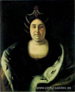 Zarina Praskovia Fedorovna Saltikova, viuda de Iván V Zarina Praskovia Fedorovna Saltikova, viuda de Iván V