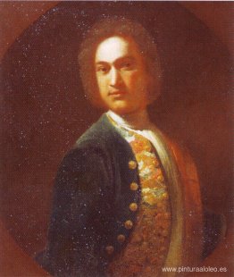 Retrato de un joven con un abrigo verde Retrato de un joven con un abrigo verde