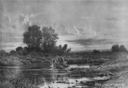 Estanque cubierto de maleza Estanque cubierto de maleza