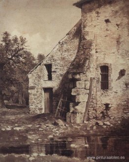 La antigua casa a la orilla del estanque. La antigua casa a la orilla del estanque.
