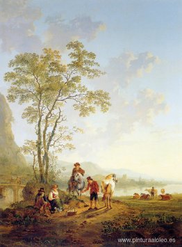 Paisaje italiano y ruina Merwede Paisaje italiano y ruina Merwede