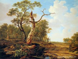 Paisaje con árbol muerto Paisaje con árbol muerto