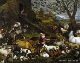 La entrada de los animales al arca de Noé La entrada de los animales al arca de Noé