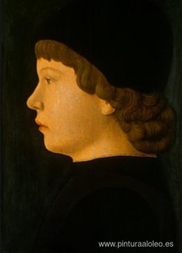 Retrato de perfil de un niño Retrato de perfil de un niño
