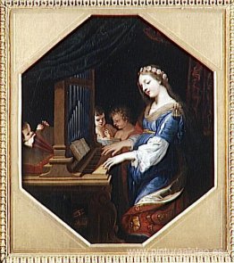 SANTA CÉCILE TOCANDO EL ÓRGANO SANTA CÉCILE TOCANDO EL ÓRGANO