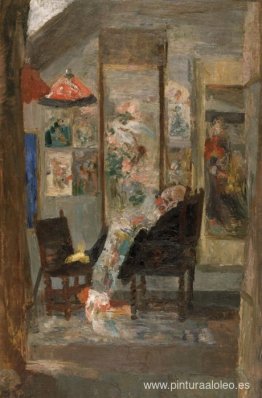 Esqueleto mirando chinoiseries Esqueleto mirando chinoiseries