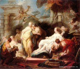 Psique mostrando a sus hermanas los regalos de Cupido Psique mostrando a sus hermanas los regalos de Cupido