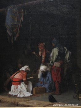 Mercenarios turcos Bashi Bazouk jugando al ajedrez en un mercado Mercenarios turcos Bashi Bazouk jugando al ajedrez en un mercado