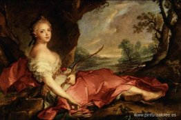 Retrato de María Adelaida de Francia como Diana Retrato de María Adelaida de Francia como Diana
