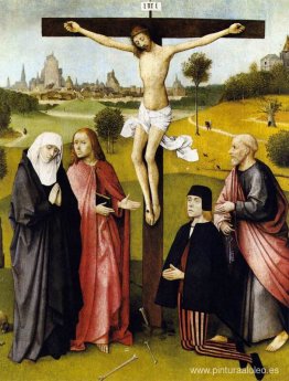 Crucifixión con un donante Crucifixión con un donante