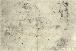 Figura en una colmena y un monstruob (Un boceto superficial de d Figura en una colmena y un monstruob (Un boceto superficial de d