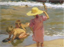 Niños en la orilla del mar Niños en la orilla del mar