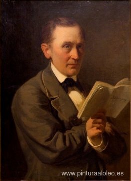 Friedrich Reinhold Kreutzwald leyendo El Kalevipoeg en manuscrit Friedrich Reinhold Kreutzwald leyendo El Kalevipoeg en manuscrit