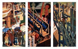 Salida de inmigrantes, tapiz. Salida de inmigrantes, tapiz.