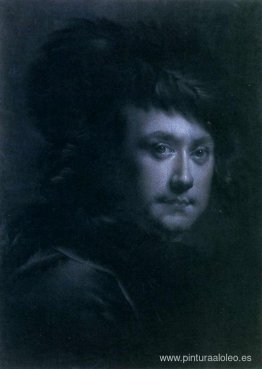 Autorretrato con sombrero de plumas negro Autorretrato con sombrero de plumas negro