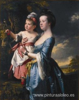 Retrato de Sarah Carver y su hija Sarah Retrato de Sarah Carver y su hija Sarah